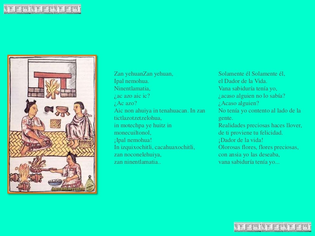 Poesía Náhuatl Poesía Náhuatl
