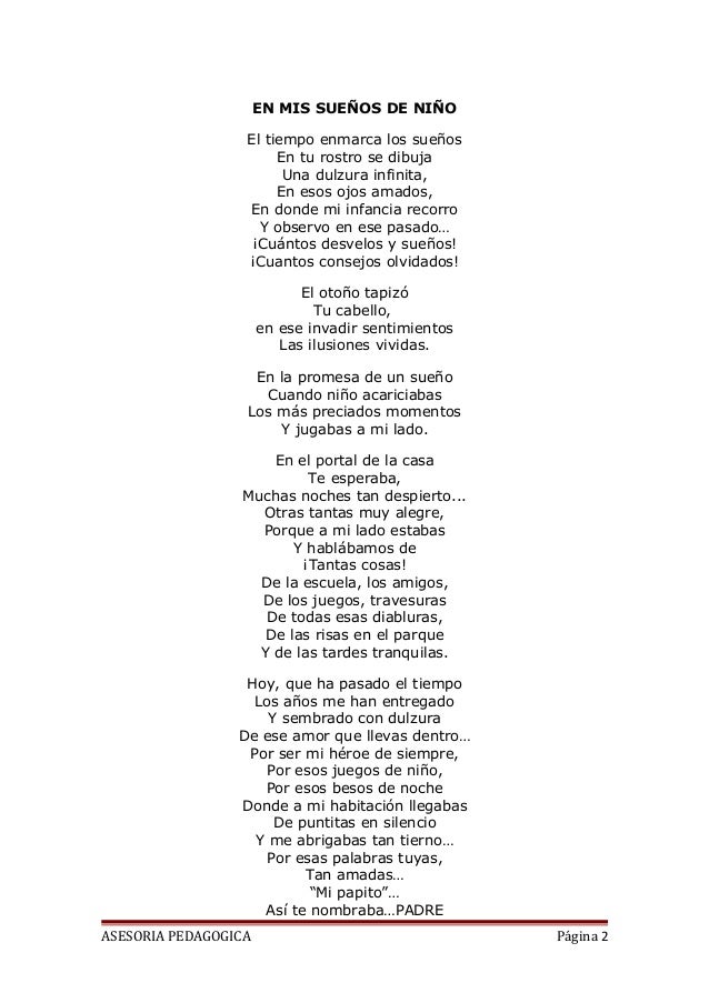 Poesia Por El Dia Del Padre