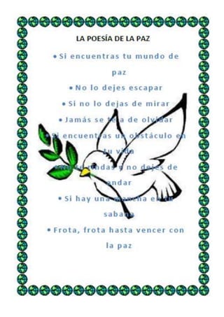 Poesías día de la paz 2014 6º