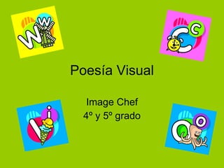 Poesía Visual Image Chef 4º y 5º grado 