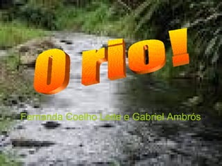 O rio! Fernanda Coelho Leite e Gabriel Ambrós 