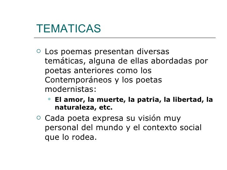 Poesia contemporanea Poesia contemporanea
