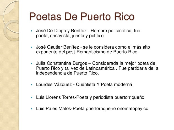 Poesia De Puerto Rico