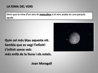 Versul Si Rima Poesia el vers i la rima | PPTX