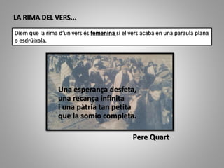 Versul Si Rima Poesia el vers i la rima | PPTX