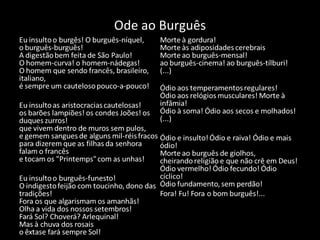 Ode ao Burguês 