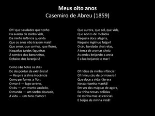 Meus oito anos Casemiro de Abreu (1859) 