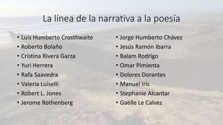 Poesía en la frontera de México-EUA. Heriberto Yépez y Esther M ...
