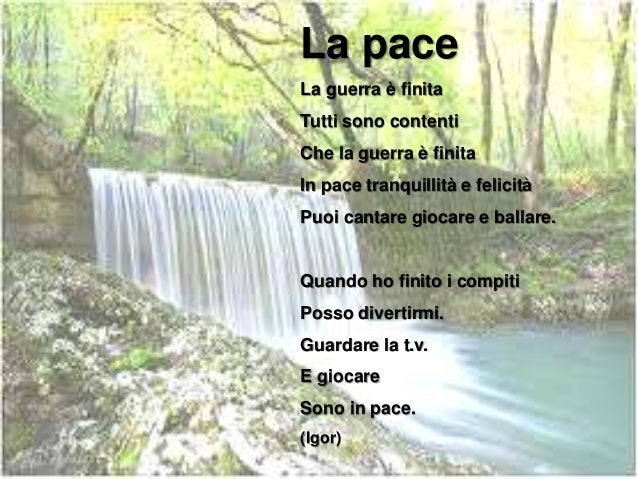 Poesia E Pace