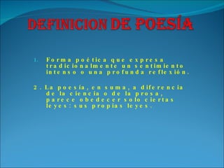 Forma Prosa POESIA, PROSA | PPT
