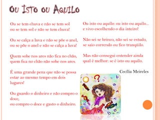 Poesias De CecíLia Meireles