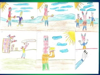 A Historia do Caranguejo O caranguejo  tem um amigo que é coelho. O caranguejo gosta muito de queijo. O caranguejo não tem jeito, mas é muito corajoso, e acha que queijo é gostoso. O caranguejo  é vermelho com garras de coelho. Douglas 