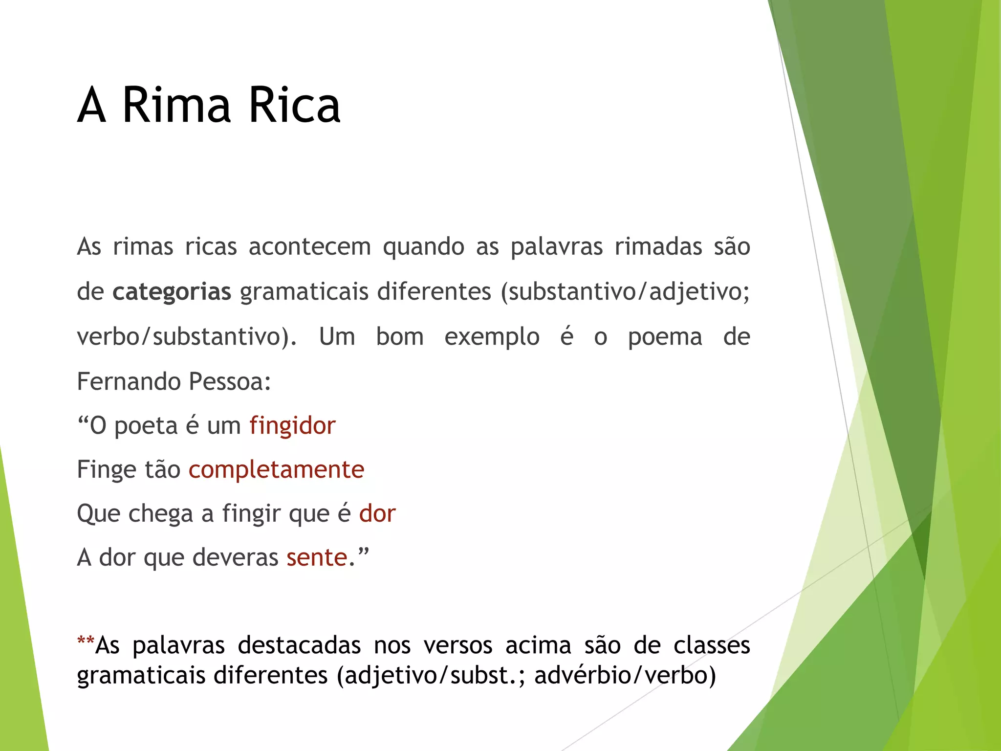 Poesias rima e metrica | PPT