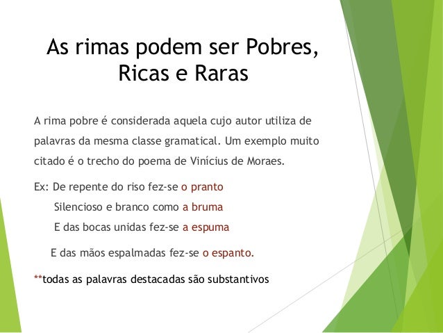 Rima Rica E Rima Pobre Exemplos – Novo Exemplo