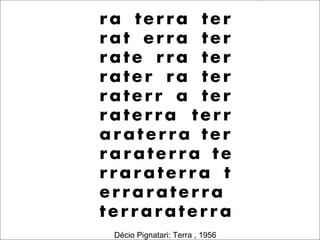 Décio Pignatari: Terra , 1956
 