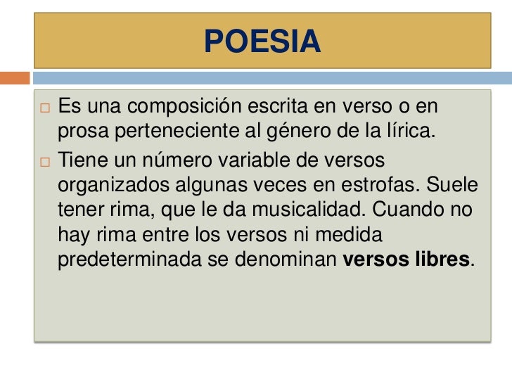 Poesia y poema Poesia y poema