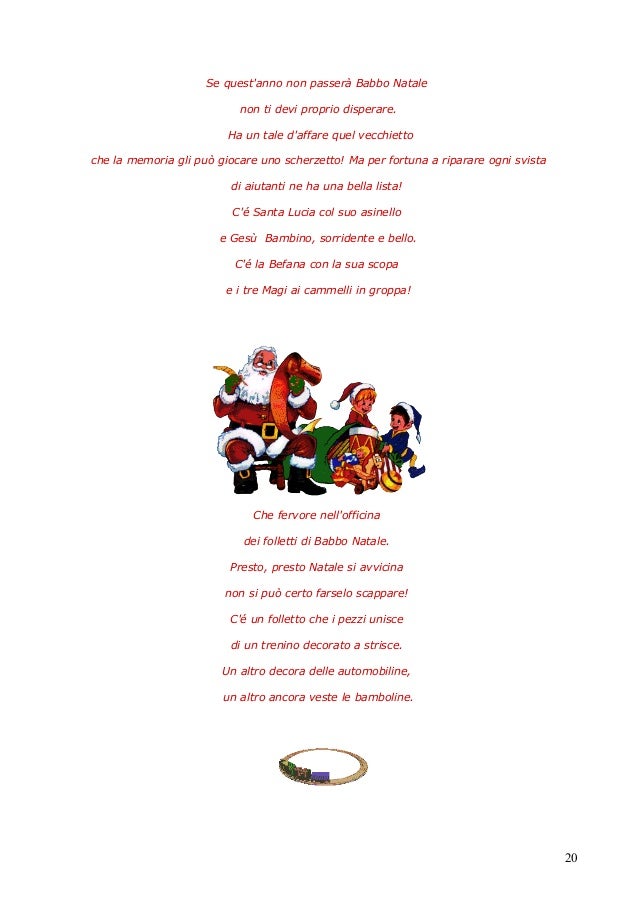 Poesie Di Babbo Natale Per Bambini.Poesie Di Natale