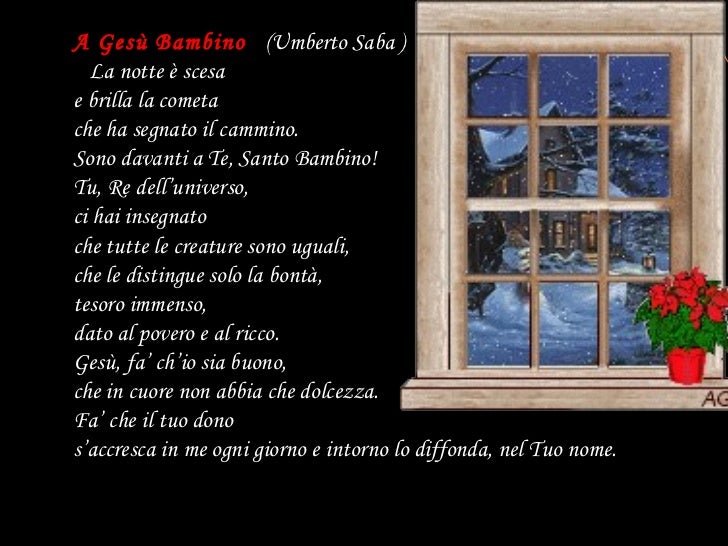 Poesia Di Natale Umberto Saba.Poesie Di Natale