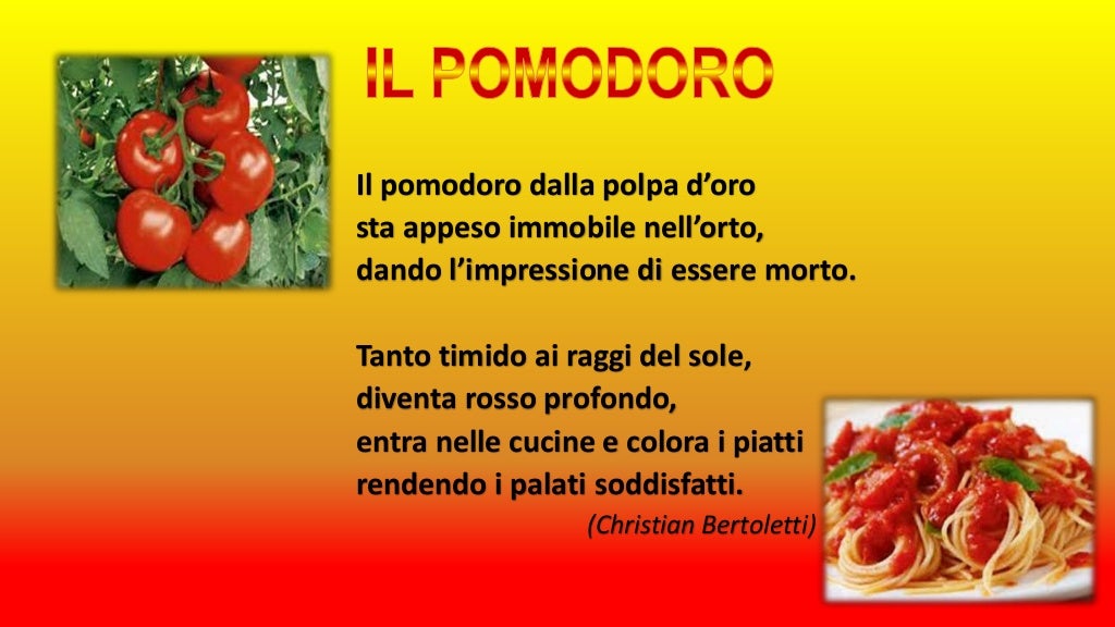 Anche il cibo è " Poesia"