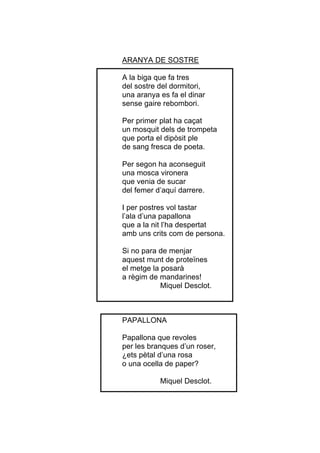 Poesies pel Cicle Inicial 2