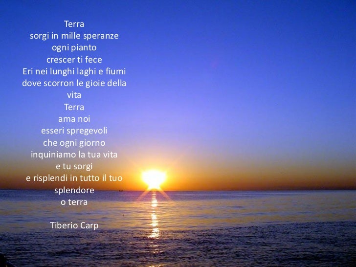 Non Vivo Più Sulla Terra Testo Poesie sparse sul cuor della terra