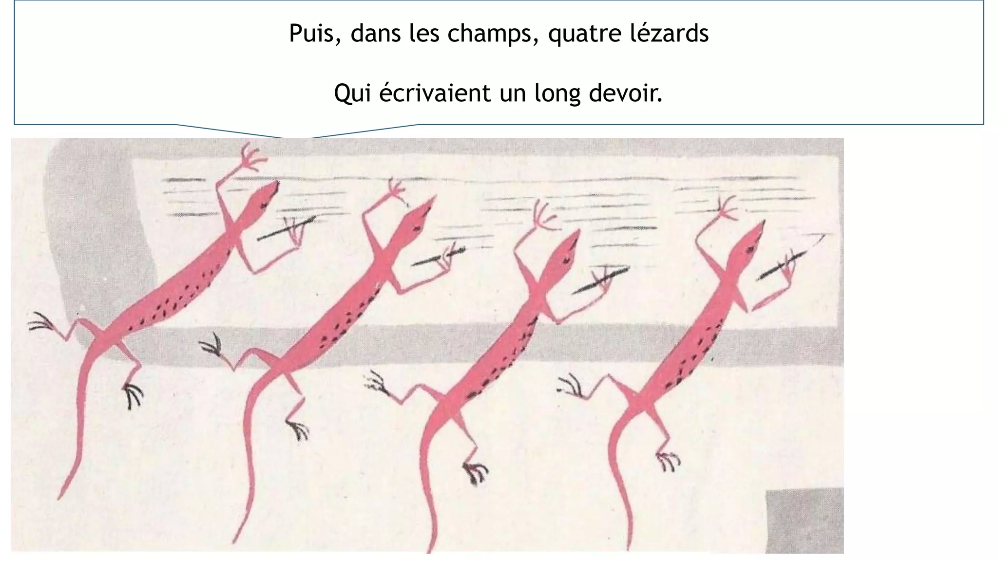 Poesie trois escargots de maurice careme | PPTX