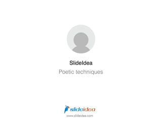 Poetic techniques