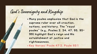 Sovereign Ruler Scriptures Poetical Books Lesson 3 Message of the Book of Psalms | PDF