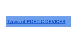Poetic Devices of English Grammars...... | PDF