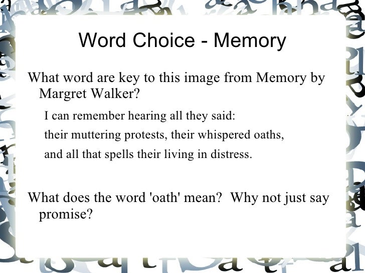choice word