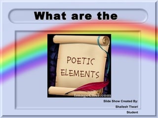 What are the

Slide Show Created By:
Shailesh Tiwari
Student

 