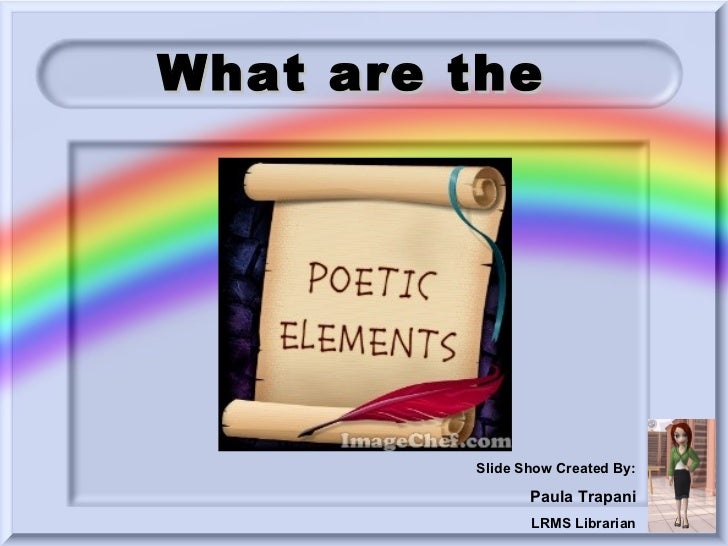 poetic elements poetic elements