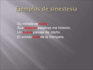 Su mirada esdulce.
Sus ásperas palabras me hirieron.
Un suave paisaje de otoño.
El sonido azul de la trompeta.
 