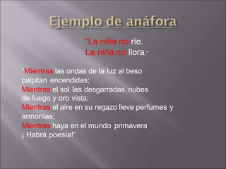 “La niña no ríe.
La niña no llora.”
“Mientras las ondas de la luz al beso
palpitan encendidas;
Mientras el sol las desgarradas nubes
de fuego y oro vista;
Mientras el aire en su regazo lleve perfumes y
armonías;
Mientras haya en el mundo primavera
¡ Habrá poesía!”
 