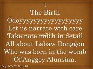 STYLE – sustained elevation and grand simplicity is used.