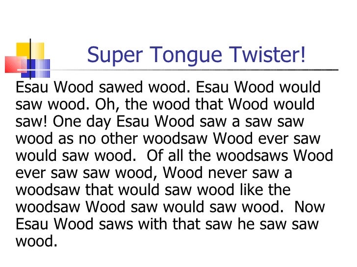 How to write a tongue twister poem