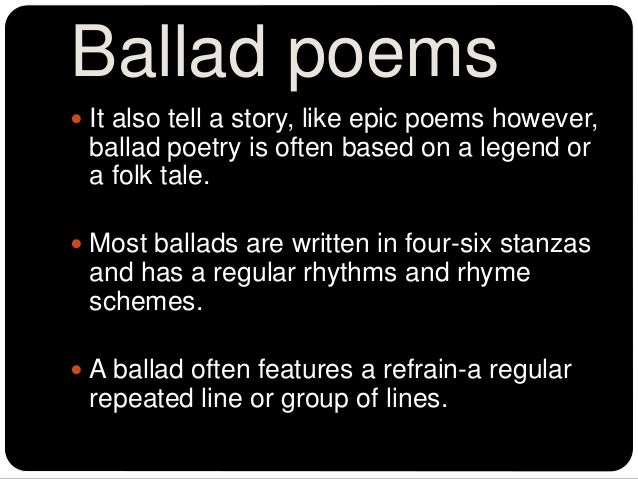Types Of Poetry