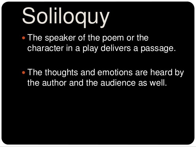 soliloquy poems poems