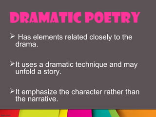 Poetry | PPT