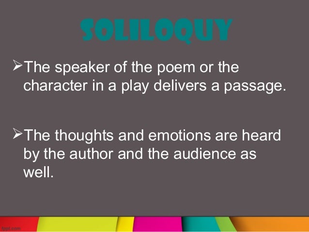 soliloquy poems poems