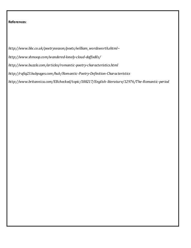 Research paper on romantic poetry image