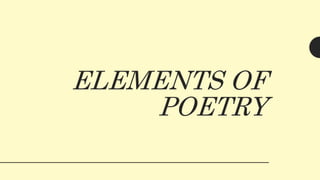 All About Poetry (Elements and Types of Poetry)