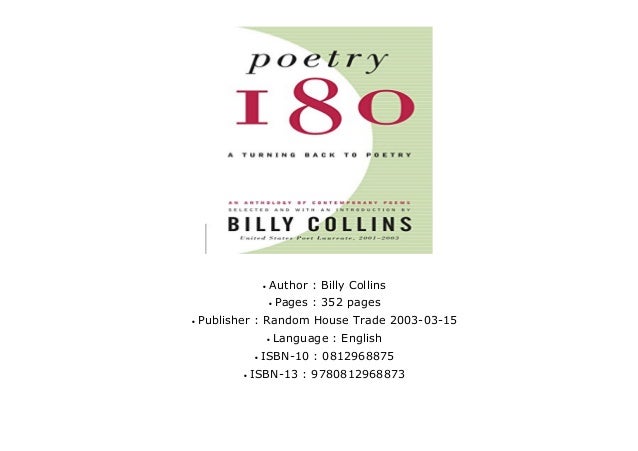 Poetry 180 A Turning Back To Poetry