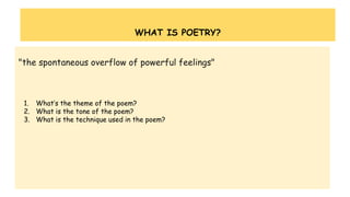 Poetry i believe | PPTX