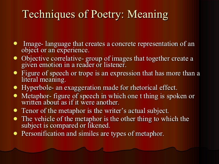Poetry Terms