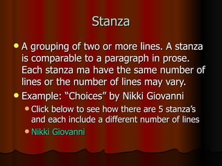 Poetry Terms To Know | PPT