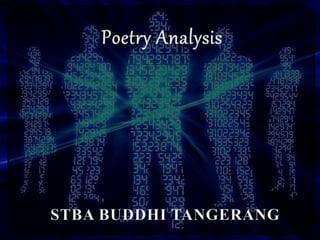 POETRY ANALYSIS 1