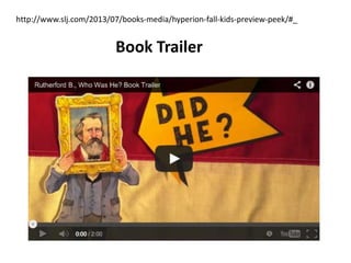 http://www.slj.com/2013/07/books-media/hyperion-fall-kids-preview-peek/#_
Book Trailer
 