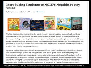 http://www.slj.com/2014/04/collection-development/introducing-students-to-nctes-notable-poetry-titles/#_
 