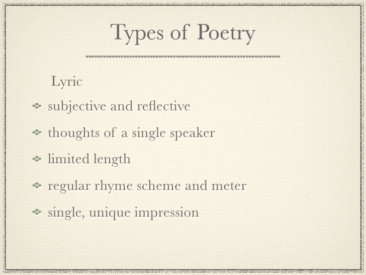 Poetry Ppt Poetry Ppt